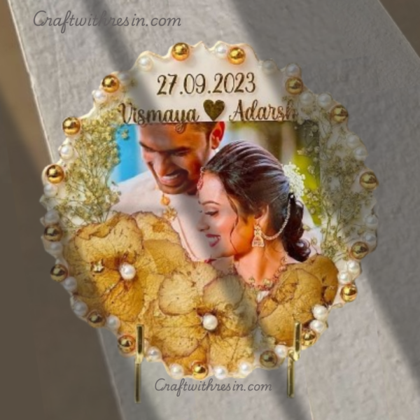 Golden Bliss Resin Photo Frame