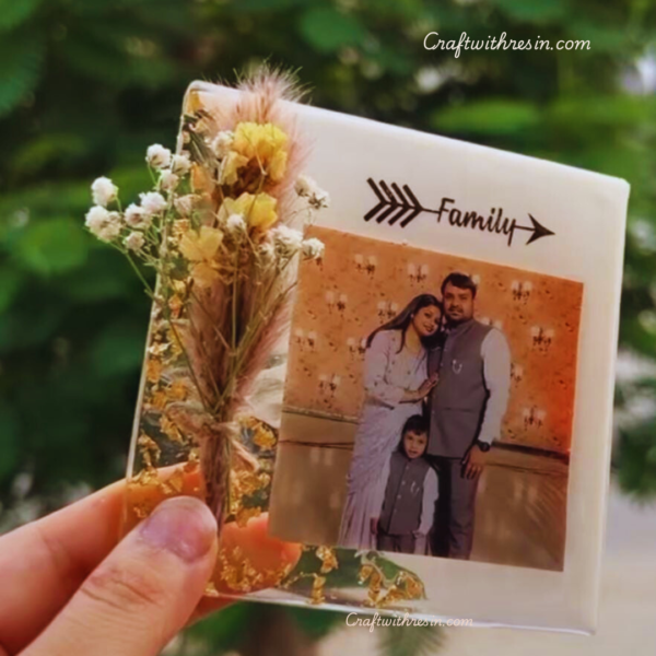 Rustic Charm Resin Photo Frame