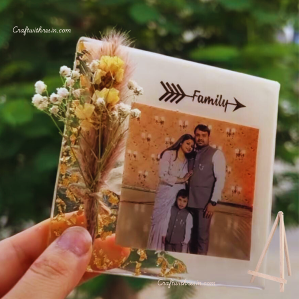 Rustic Charm Resin Photo Frame