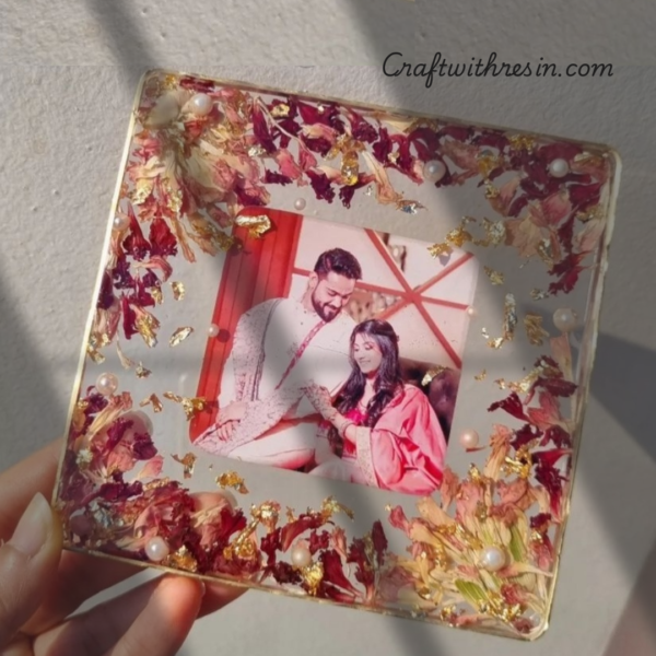 Floral Resin Mini Frame