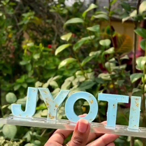 Custom Resin Nameplate – "JYOTI"