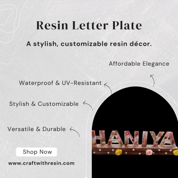 Custom Resin Nameplate – "Haniya"