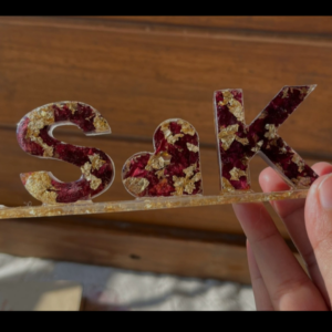 Custom Resin Letter Plate | Home and office resin décor