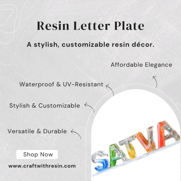Custom Multicolor Resin Nameplate