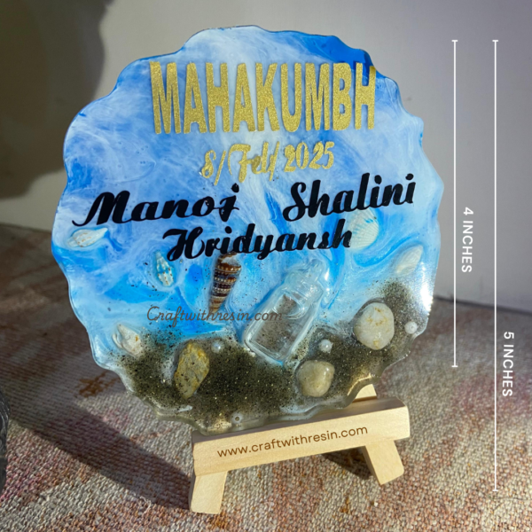 Mahakumbh 2025 Handcrafted Resin Plaque - Image 3