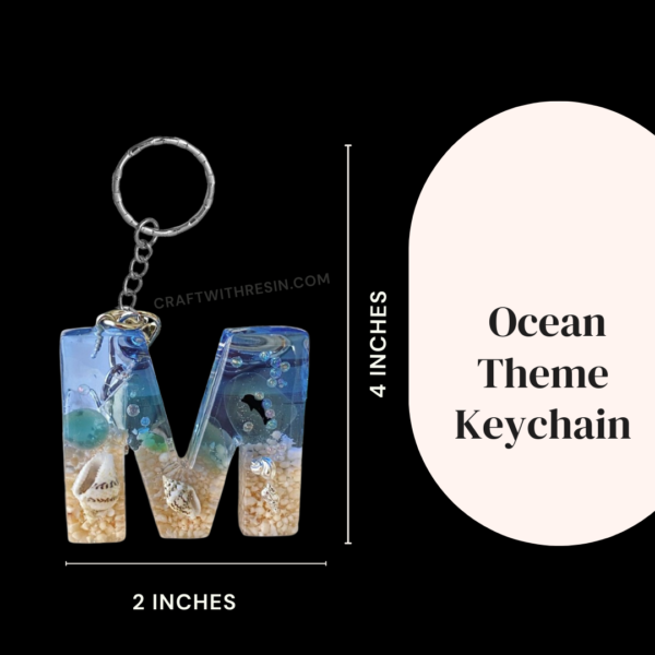 Ocean Theme Resin Keychain