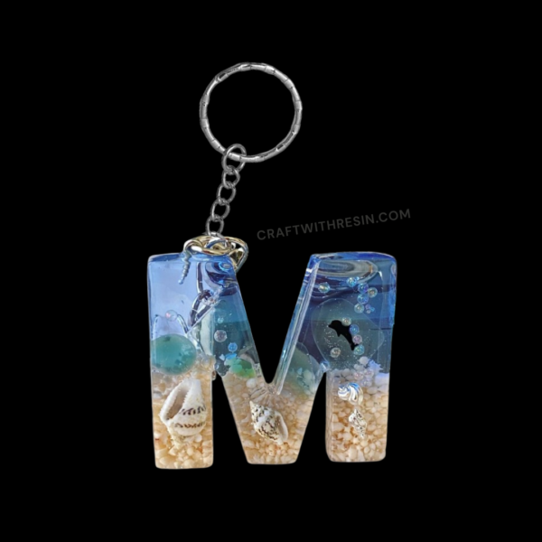 Ocean Theme Resin Keychain