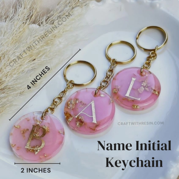 Name Initial Keychain