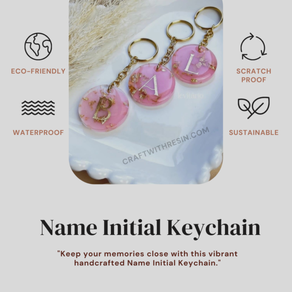Name Initial Keychain