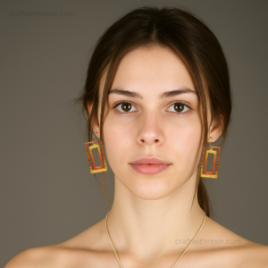 Long Resin Earrings