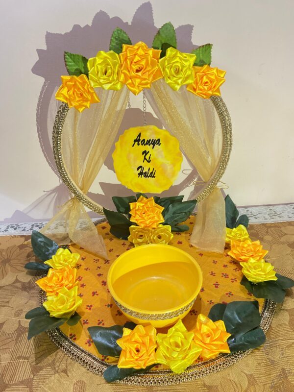 Customized Haldi Platter