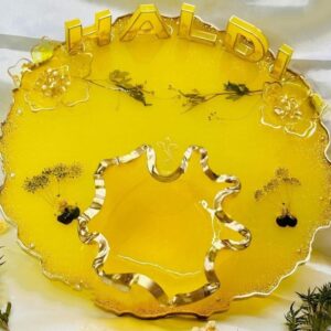 Epoxy Resin Haldi Platter
