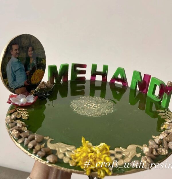 Unique Palette Beautiful Mehndi Platter
