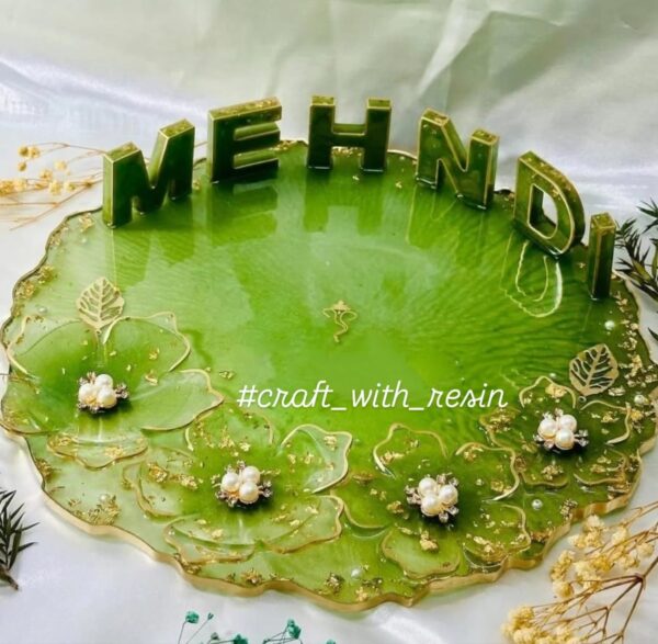 Unique Mehndi Platter