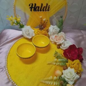 Haldi Ceremony Decorative Haldi Plate